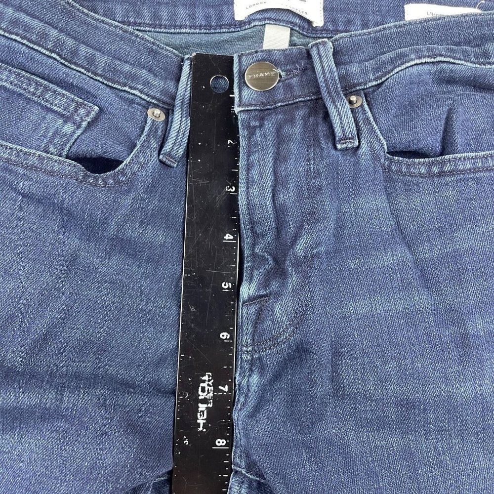 FRAME Denim L’Homme Men's Size 28x32 Slim Stretch Dark Wash Jeans - Picture 7 of 9